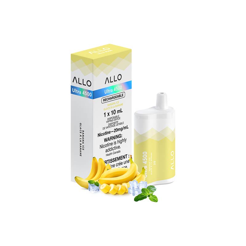 Allo 4500 Disposable Vape - Banana Ice - Pick Vapes