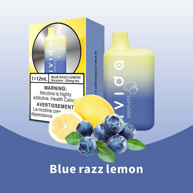 Ivida 5000 Disposable Vape - Blue Razz Lemon - Pick Vapes