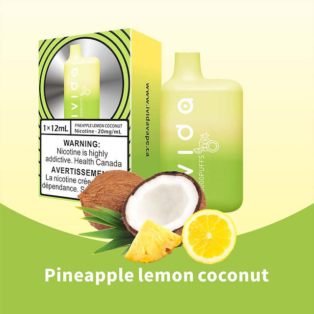 Ivida 5000 Disposable Vape - Pineapple Lemon Coconut - Pick Vapes
