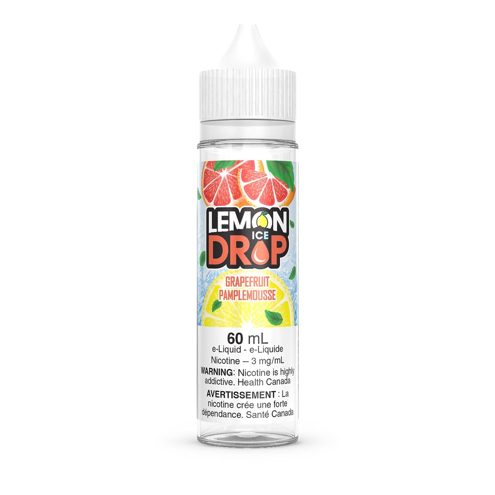 Lemon Drop Ice Freebase eJuice 60ml Grapefruit Pick Vapes