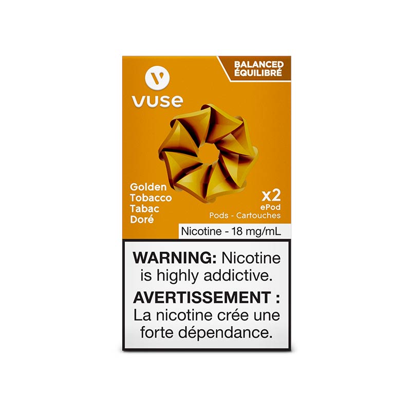 Vuse ePod Prefilled Replacement Pods - Golden Tobacco - Pick Vapes