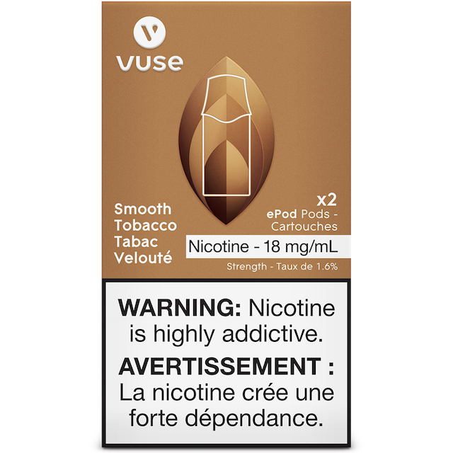 Vuse ePod Prefilled Replacement Pods - Smooth Tobacco - Pick Vapes